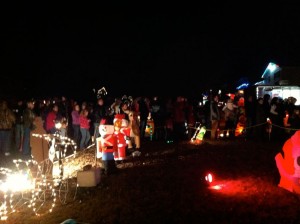 The line for Santa